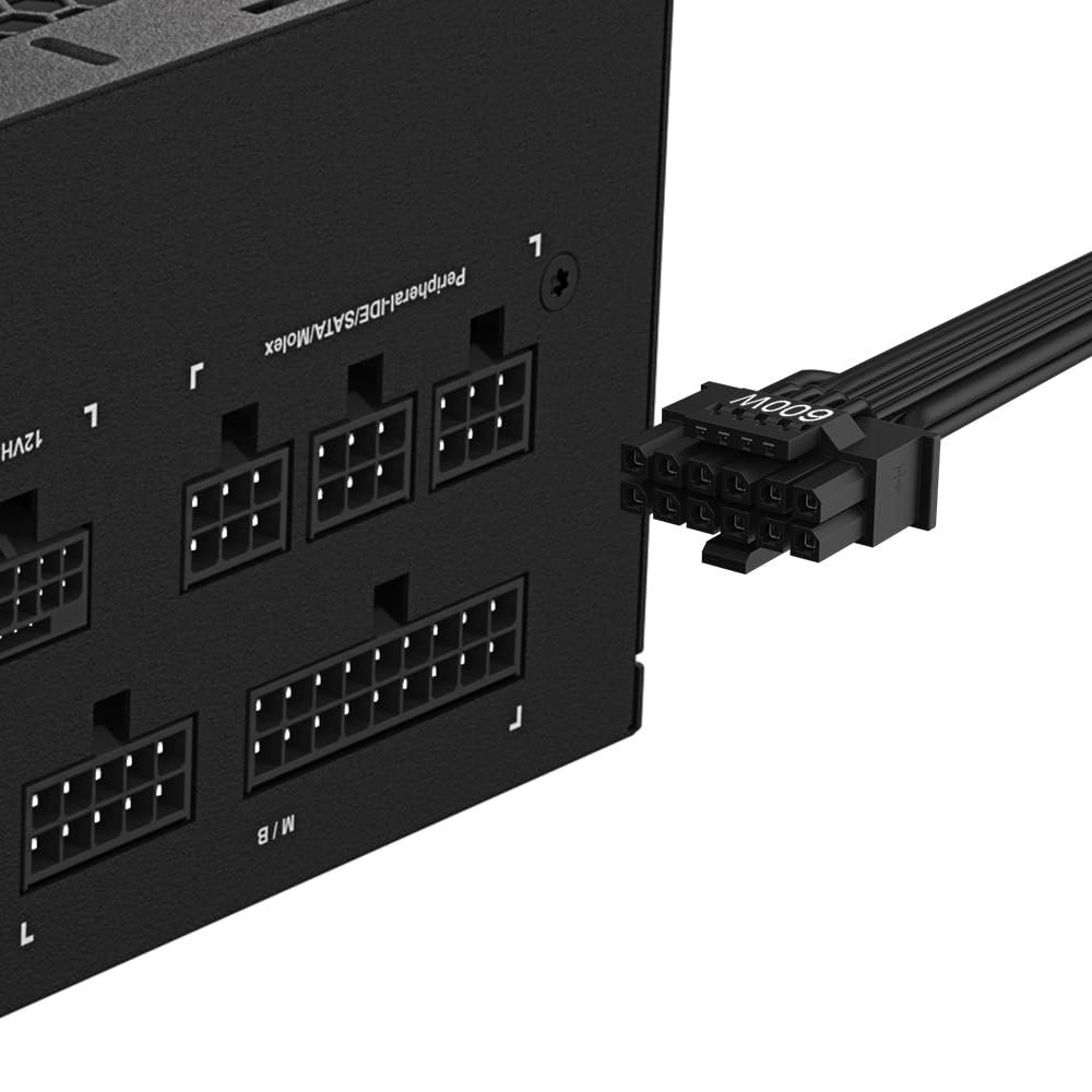 Gigabyte Ud1000Gm Pg5 V2 Power Supply Unit- Pcie Gen 5.1, 80 Plus Gold, Fully Modular Design, 120Mm Fan, Atx 3.1 Compatible, Uk Plug - View 8