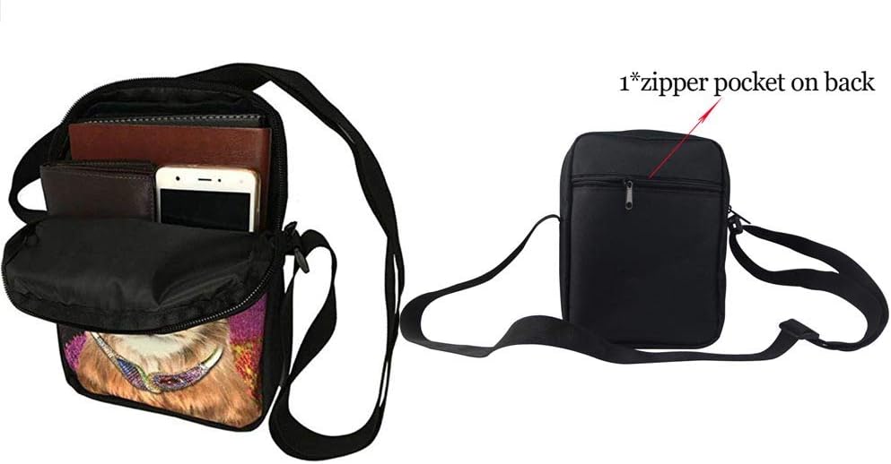 UOIMAG Follow Your Dreams Sloth Flower Mini Messenger Bag Women Men Gift Small Shoulder Bag Kids Crossbody Bags - Image 5