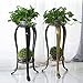 Metal Plant Stand Indoor Corner Wrought Iron Tiered Flower Pots Stand Mid Century Outdoor Garden Planters Shelf (Bronze Color)thumb 4