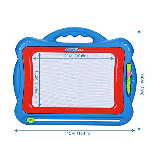 AMOSTING Magnetic Drawing Board, Travel Doodle Board Doodle Sketch Pad, Drawing Boards for Kids Travel Toys Scribble Board with Funny Stamps