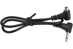 ANKROYU 12 Inch Lightweight Flash PC Sync Cord, Flash PC Cord, Flash Sync Cable Cord, 2.5mm Plug to Male PC Sync Cable, Flash