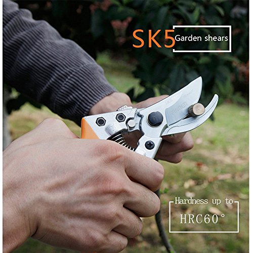 FINDER Manual Pruning Shears,Professional SK5 Steel Blades Pruning Shears, Garden Shears - Thumbnail 5