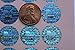 100 Round Bright Silver Hologram Sequentially Numbered Tamper Evident Security Labels/Stickers