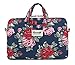 canvaslife Flower Patten Canvas Laptop Shoulder Messenger Bag Case Sleeve for 11 Inch 12 Inch 13 Inch Laptop and Macbook Air Pro 11/12/ 13