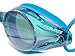 Resurge Sports Anti Fog Racing Swimming Goggles with Quick Adjust Bungee Strap (Blue Mirror)