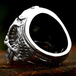 ZMY Home Skull Ring Stainless Steel Jewelry Biker