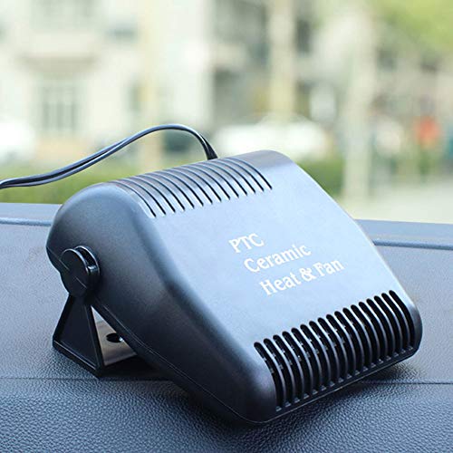 Shentesel 12V Winter Car Vehicle Fan Heater Warmer Windshield Defroster Demister Portable - Black