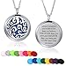 Mtlee Aromatherapy Essential Oil Diffuser Necklace Locket Pendant Stainless Steel Perfume Necklace with 16 Refill Pads and 24 inch Adjustable Chain (Cloud)
