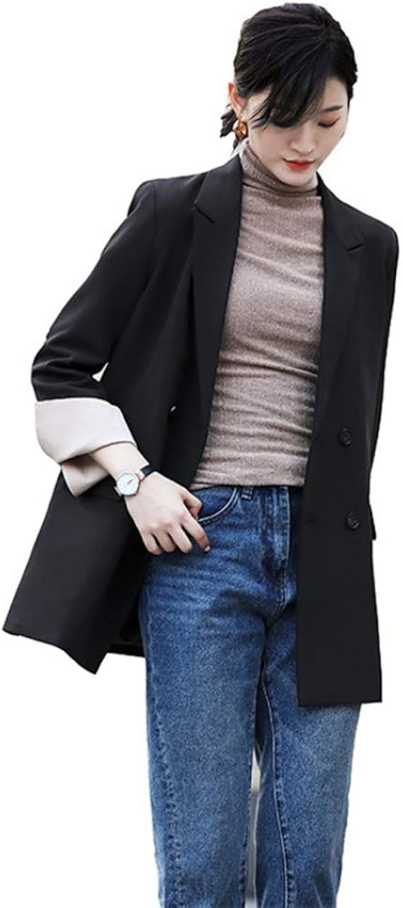 Amazon テーラードジャケット レディース ジャケット スーツジャケット フォーマルジャケット スリム おしゃれロングブレザー コート ロング丈 長袖 フォーマル オフィス 入ビジネス 学式 卒業式 可愛い 春秋冬 スーツ コート コート ジャケット 通販