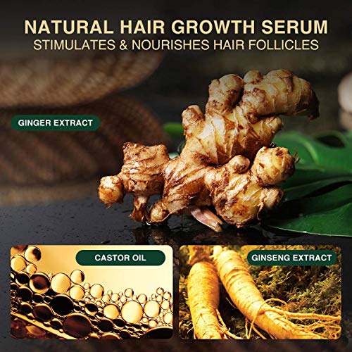 Ginger Hair Growth Oil, Hair Growth Serum, 30 ml Germinal Essential Oil