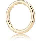 DEVPSISR 15pcs Metal Seamless Welded O Rings,Multi-Purpose O-Ring Hardware for Crafts Macrame Rings,Gold,1 inch