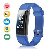 Vigorun Fitness Tracker Color Screen, Activity Tracker with Heart Rate Monitor, IP68 Waterproof Sports Smart Wristband with Step Counter Calorie Pedometer Sleep Monitor Watch for Kids Women and Men