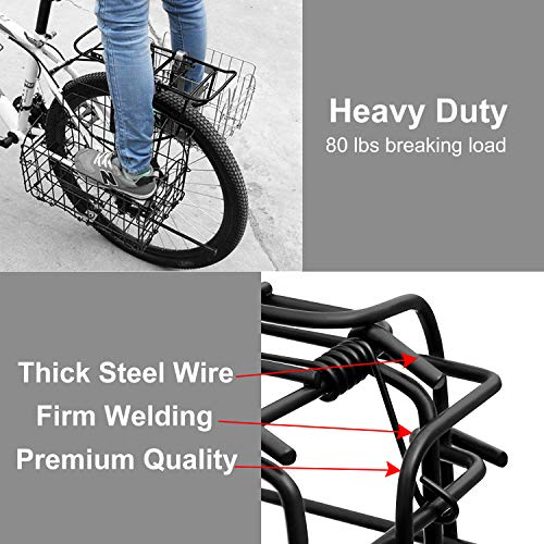 image for Rainbow Estrella Easy Installation Folding Bike Basket for Mountain Bi