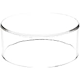 Amazon.com: Plymor Clear Acrylic Cylinder Display Riser with Mirror Top ...