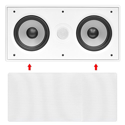 Pyle Ceiling Wall Mount Enclosed Speaker 300 Watt Stereo Inwall / Inceiling Flush Mounted