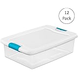 clear latching storage box 32 quart