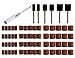 120 Grit Sanding Bands with Sanding Drum Mandrel and Screwdriver 67 Pack for Dremel Rotary Tool by MoArmor