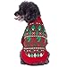 Blueberry Pet Ugly Christmas Santa Claus Holiday Season Shawl Collar Dog Sweater, Back Length 16