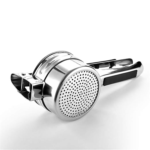 KartoffelRicer Set mit 3 Ricing-Discs (Fine, Medium, Coarse)-Premium Edelstahl Baby Food Strainer, Fruit Masher, und Food Pre