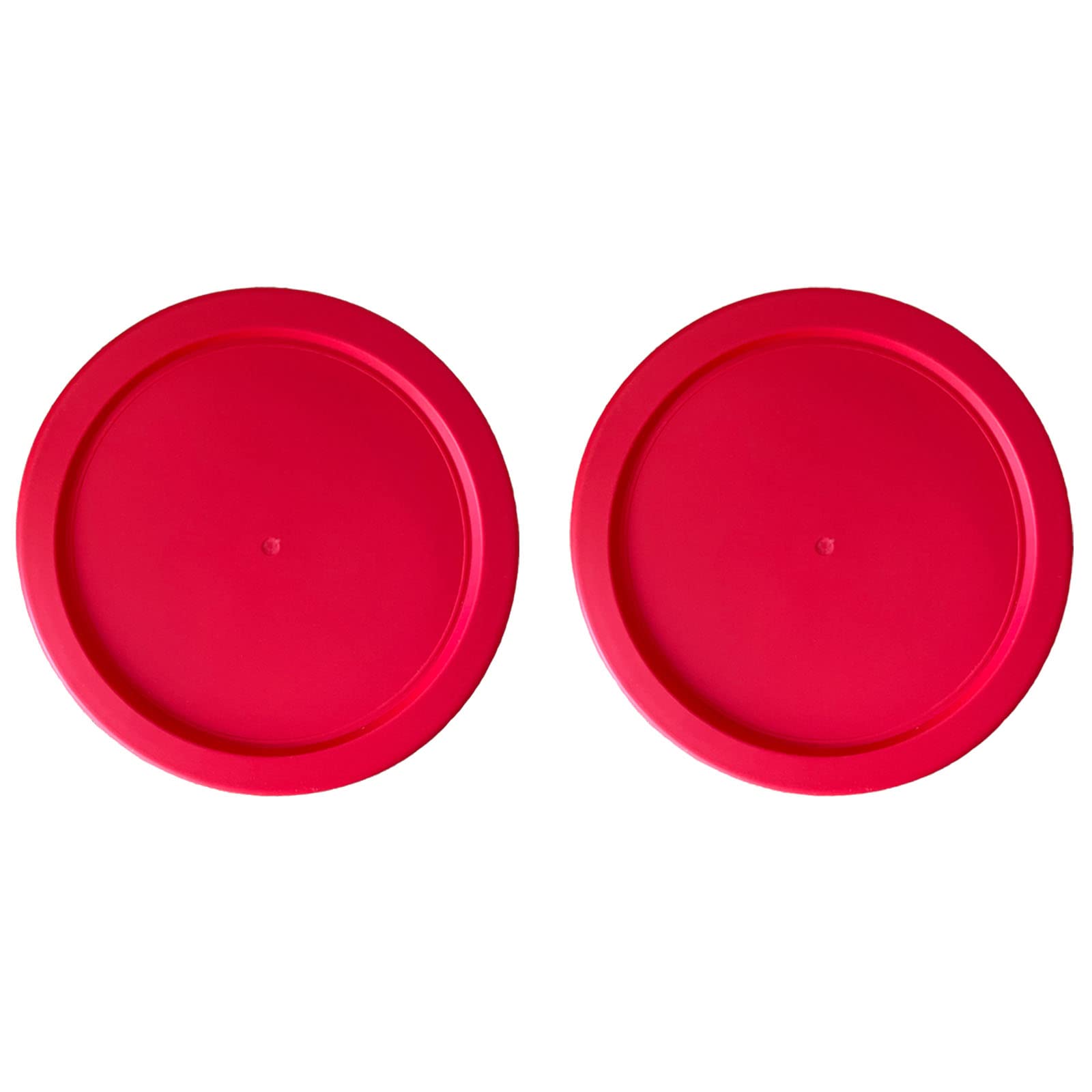 Photo 1 of Replacement Lids for Pyrex 2-Cup Glass Food Storage Container Bowls, 5-Inch Plastic Round Lids Covers fits Pyrex 7200-PC, Airtight & Leakproof (2-Pack, Red)