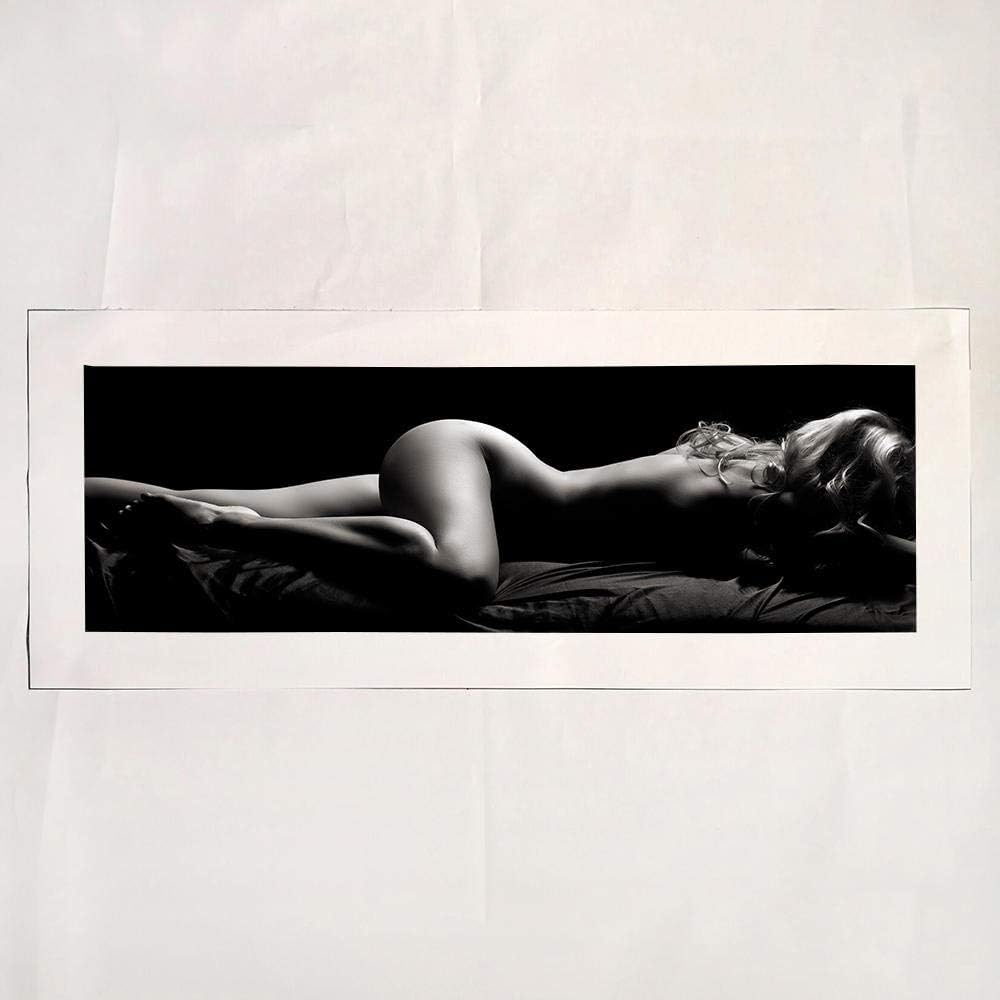 Wall Art Painting Canvas Print Nude Figure Picture Sleeping Beauty Posters Wall Pictures for Living Room 40x120cm No Frame
