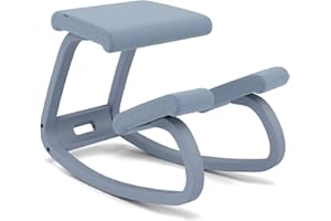 Varier Variable Monochrome, Original Kneeling Chair, Ergonomic Office Chair, 10-year Warranty, Designed by Peter Opsvik, Stone