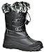 DREAM PAIRS Boys Girls Snow Boots Water-Resistant Outdoor Warm Cozy Anti-Slip Mid Calf Faux Fur Lining Insulated Winter Shoes for Little/Big Kids,Size 3 Little Kid,Black,KSNOW