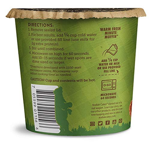 Kodiak Cakes Min Muffins High Protein Snack, Apple Cinnamon Oat, 2.29