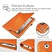Fintie (Orange) Folio Leather Case Cover for iPad 4th Generation With Retina Display, the New iPad 3 & iPad 2 -9 color options