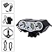 Rechargeable 9000lm 3X XM-L T6 LED Front Bicycle Light Bike Headlamp Headlight Waterproof Cycling Camping Fishing Hiking Lamp+8800mAh Battery + US Charger