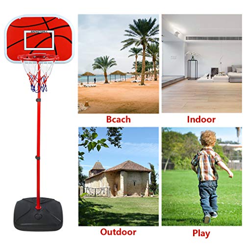 Hooqict Basketball Hoop for Kids Toddlers Adjustable Height Indoor