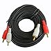 Yovus 50 ft Foot Dual 2 RCA Audio Cable for Stereo CD DVD Amplifier Mixer DJ PA