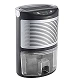 Cosylife Dehumidifier l000ml Compact and Portable Mini Air Dehumidifier for Damp, Mould, Moisture in Home, Kitchen, Bedroom, Caravan, Office, Garage (black)