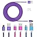Micro USB Cable [3 Pack] Gembonics Colorful 1M/3ft Premium Charging Cord Data Sync Cable for Samsung Galaxy, Note, Google Nexus, Portable Charger and Other USB Devices (Purple/Pink/Blue)