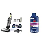BISSELL® CrossWave® HydroSteam™ Deluxe Wet Dry Vac, Multi-Purpose Vacuum, Wash, and Steam, Formula Included, Green, 3515G + Bissell Multi Surface Super Concentrate, 14 0.33 Oz packets included, 4144