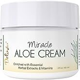 Deluvia Miracle Aloe Cream | Face & Body Moisturizer with Vitamin E & Organic Aloe Vera | Hydrating, Soothing for Dry Skin | Psoriasis, Eczema - 2 oz Compact Travel Size
