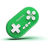 ShanWan Bluetooth Gamepad Keychain Sized Mini Controller for Switch, Windows, Android, iOS & PS4(green)