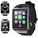 Aeifond Bluetooth Smart Watch Touchscreen Smartwatch Smart Wrist Watch Sport Fitness Tracker Pedometer Watch With SIM TF Card Slot Camera for Android Samsung IOS iPhone Kids Women Men (Q18-B)