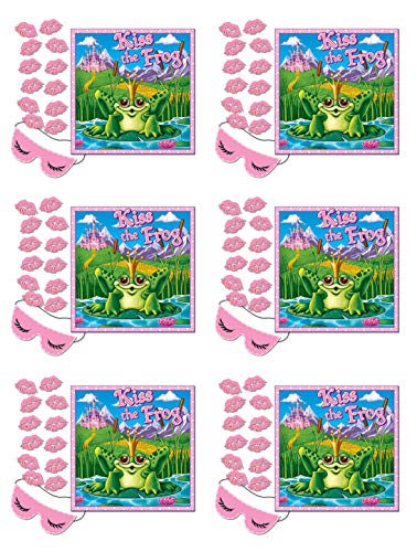 Beistle Kiss The Frog Party 6 Games, 18.5" x 18.5", Multicolor