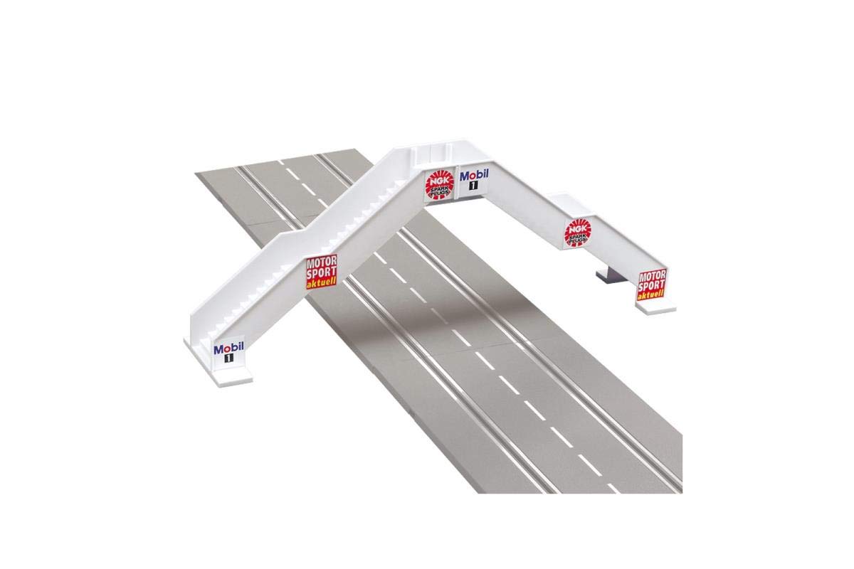 Carrera 21119 Accesorio de paisaje realista para pasarela para juegos de pistas de carreras de coches tragamonedas, color blanco