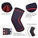 Reharock Compression Knee Sleeve Support for Running, Crossfit, Basketball, Joint Pain Relief, Knee Brace for Meniscus, ACL & Tendonitis, Arthritis and Injury Recovery-Single Wrap