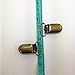 JerryMart 25pcs 20mm & 25mm Pacifier Suspender Clips, Pacifier Clips for Making Pacifier Holders Bib Clips Toy Holder (Color: Antique Brass) (Antique Brass, 20mm)