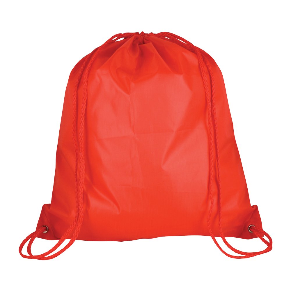eBuyGB Pack of 10 Drawstring Rucksack Gym Bag Children's Backpack, 41 cm, 2.7 L, Red — image 1