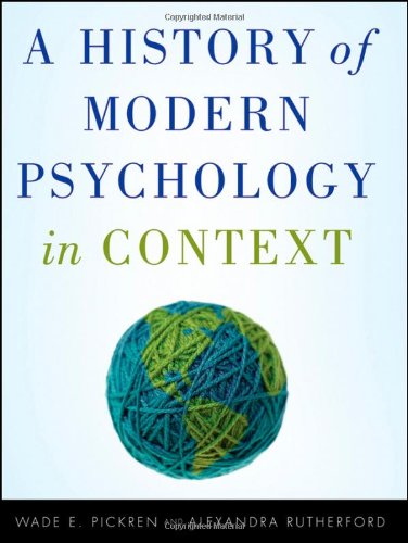 PDF Download A History Of Modern Psychology In Context By Wade 