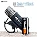 Blitzu Gator 320 AAA Battery Powered Bike Light Set Powerful Lumens Bicycle Headlight Free Tail Light, LED Front and Back Rear Lights Easy to Install for Kids Men Women Road Cycling Safety Flashlight