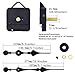 Hicarer 31 mm Quartz Clock Mechanism High Torque Long Shaft Clock Movement Wall Clock Movement Replacement with 2 Spade Hands for DIY Clock Repair Parts