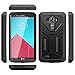 Poetic Revolution Series for LG G4 (2015) Case, Full-Body Rugged Dual-Layer Shockproof Protective Cover with Kickstand and Built-in-Screen Protector, Black