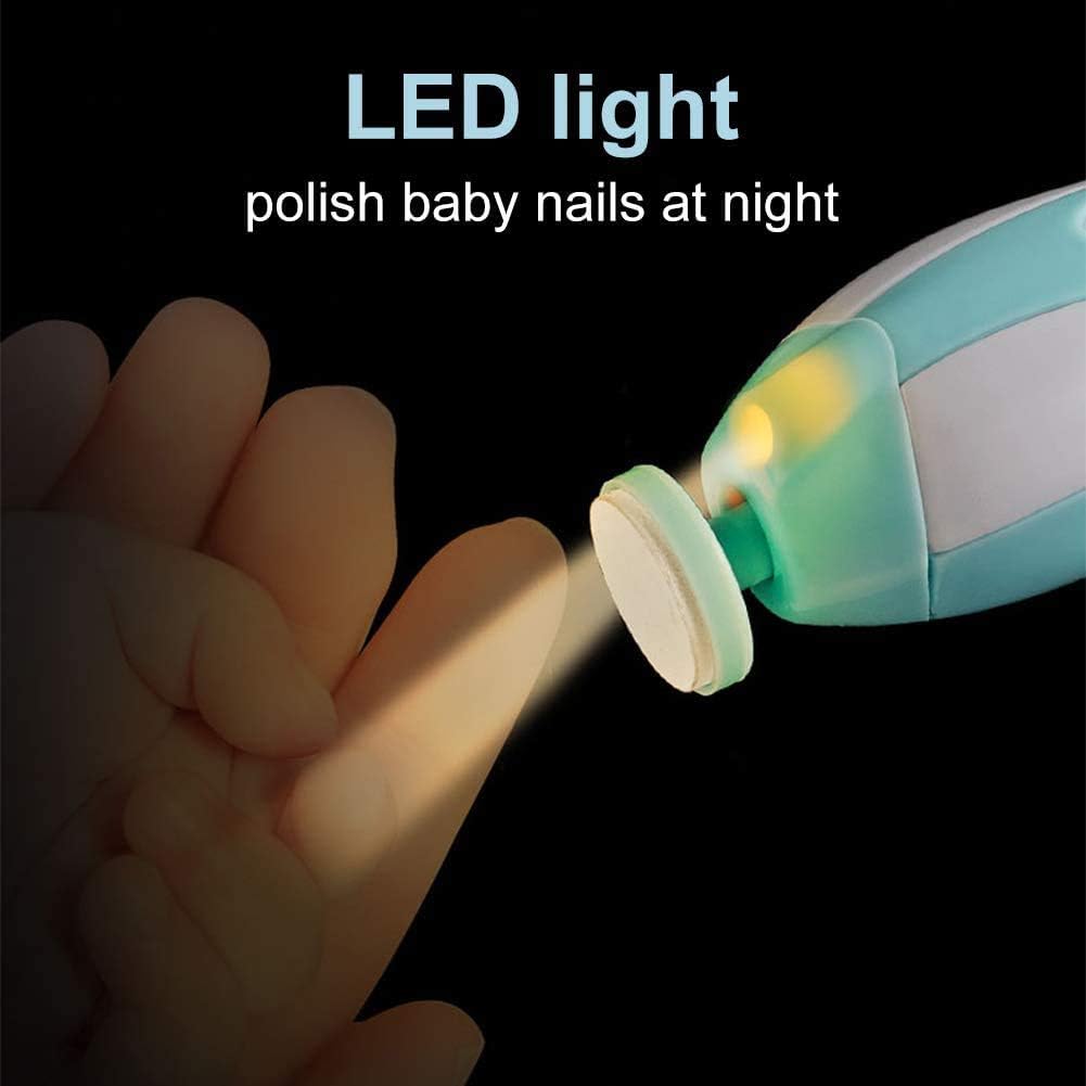 Kit De Coupe Ongles Electrique Pour Nouveau Ne Nourrisson Enfants Tondeuse A Ongles Electrique Orteils Et Lime A Ongles Electrique Pour Bebe Tout Petit Avec Lumiere Avant Led 6 En 1 Soin Des Ongles L Hygiene