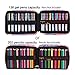 qianshan 202 Colored Pencils Pencil Case - 136 Color Gel Pens Pen Bag or Marker Organizer - Universal Artist Use Supply Zippered Large Capacity Slot Super Big Professional Storage Mandala-Purple