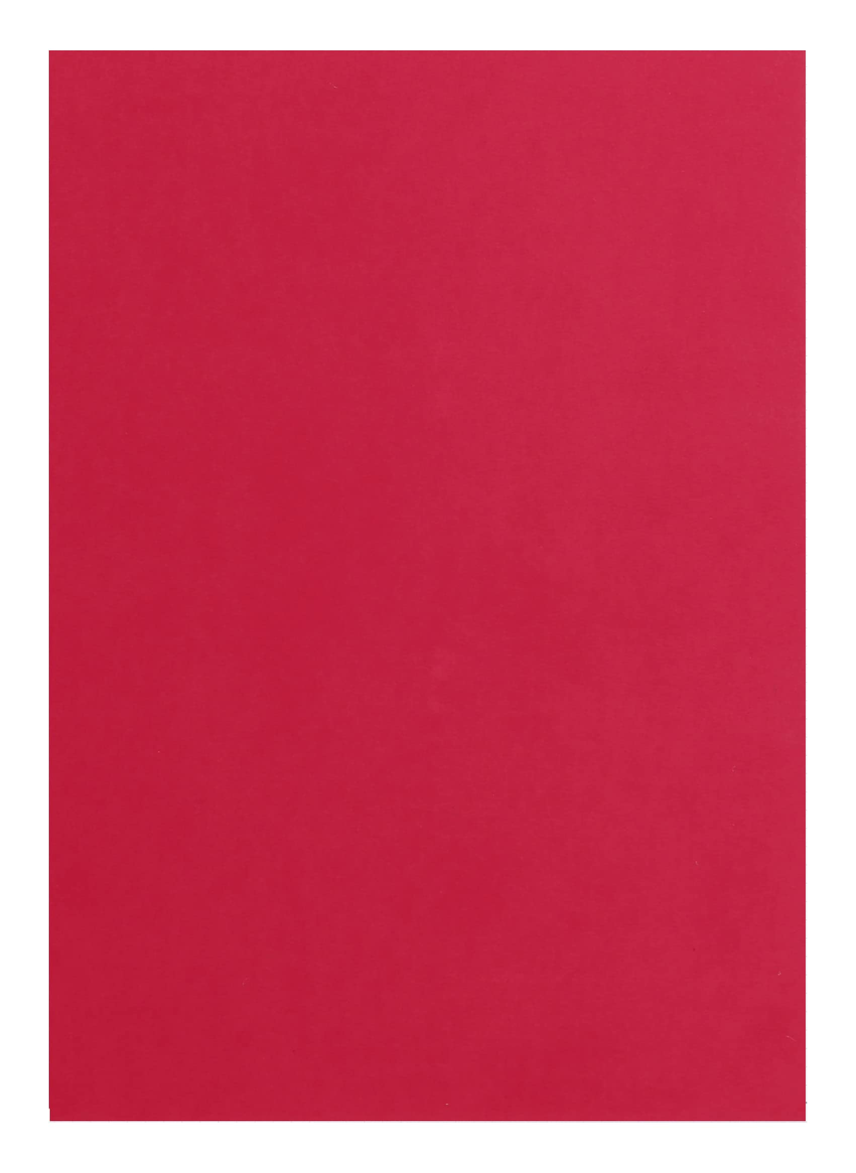 Clairefontaine - Ref 48138C - Pollen Grained Paper (Pack of 50 Sheets) - A4 Sized, 210gsm Grained Card, Acid Free, Inkjet & Laser Printer Compatible - Cherry,29.7 x 21 x 1 cm